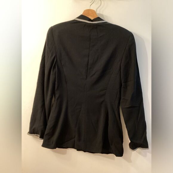 Escada Margaretha Ley Vintage Black Double Breasted Wool Blazer Women’s Size 4 - Picture 12 of 16